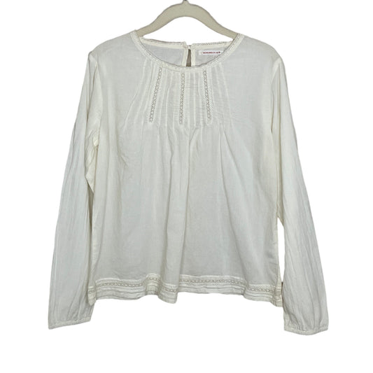 Blusa Monoprix Kids Manga Larga Blanco-Talla 10
