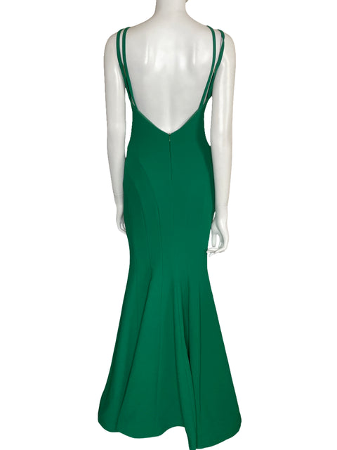 Vestido Aida Maxi Corte De Sirena Verde-Talla 6
