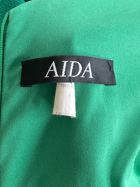 Vestido Aida Maxi Corte De Sirena Verde-Talla 6
