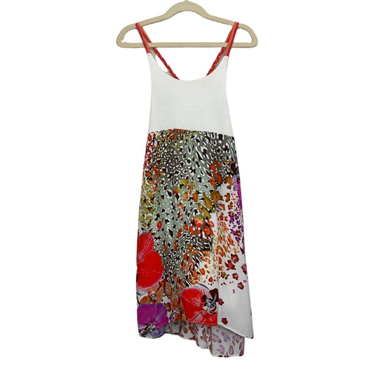 Vestido Mandarino Tiras Blanco-Talla 8Y