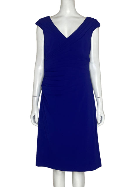 Vestido JS Collection Drapeado Morado - Talla 8
