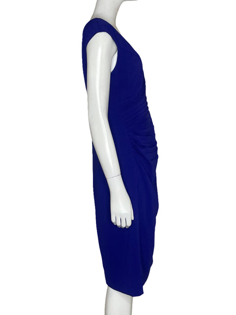 Vestido JS Collection Drapeado Morado - Talla 8