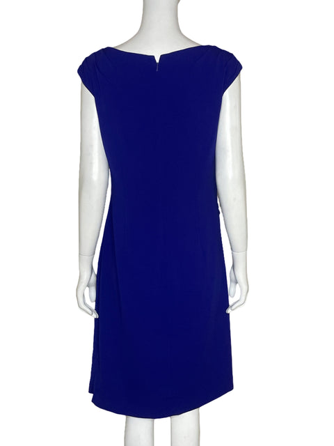 Vestido JS Collection Drapeado Morado - Talla 8