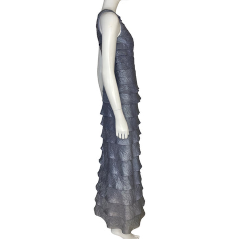 Vestido Adrianna Papell  Plateado - Talla 4