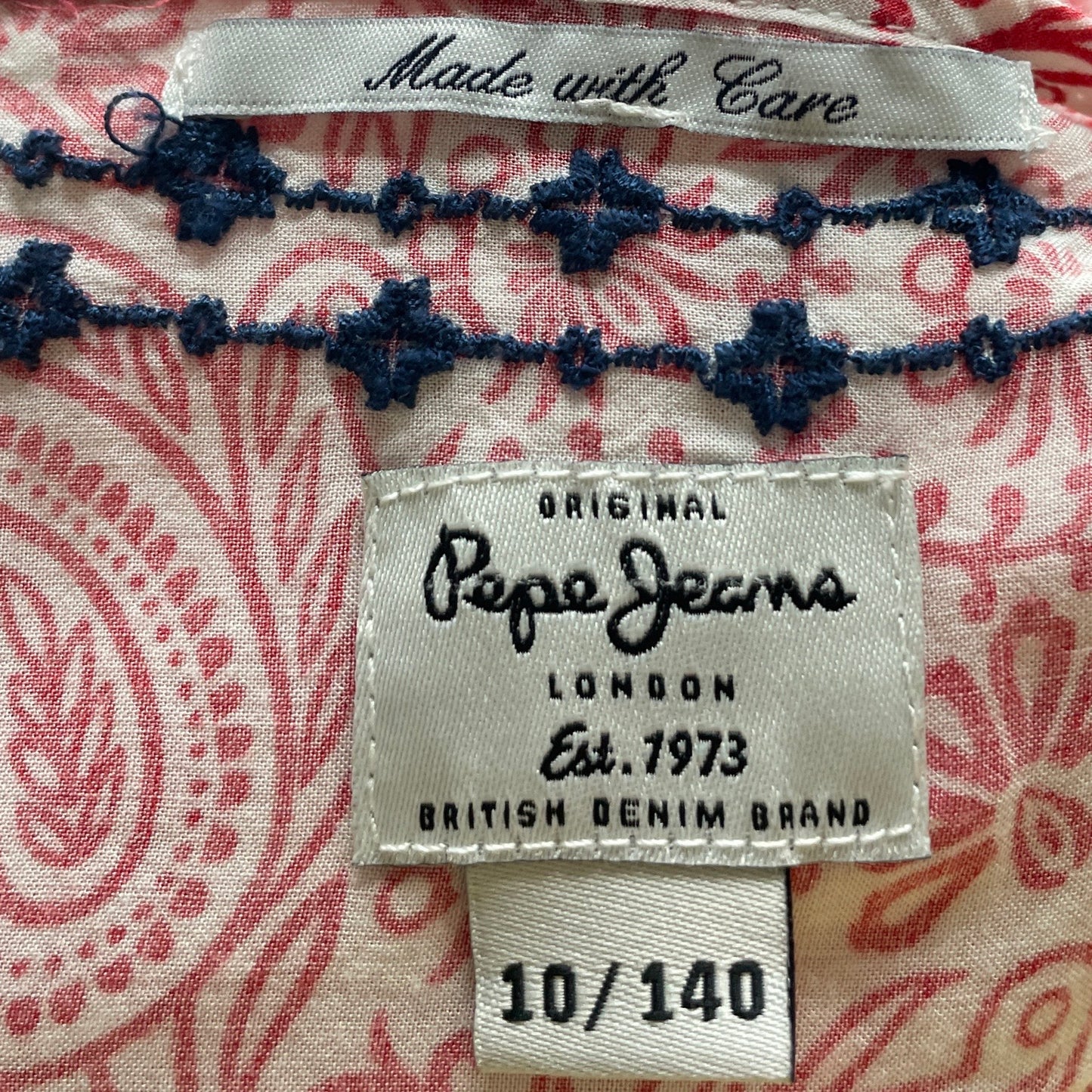 Vestido Pepe Jeans Estampado Blanco-Talla 10