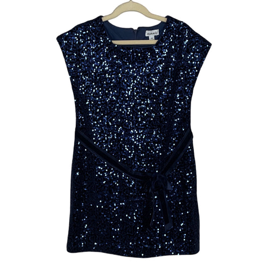 Vestido Marasil Lentejuelas Azul-Talla 8Y