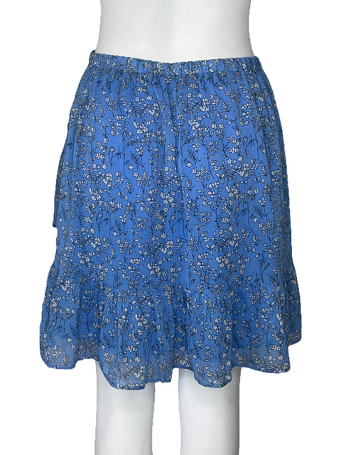 Falda Banana Republic Flores Vuelo Azul-Talla XS