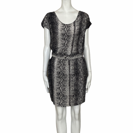 Vestido Joie Animal Print Mini Marròn-Talla XS