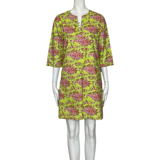 Vestido Kerala Estampado Verde-Talla S