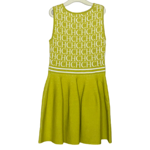 Vestido Kids Carolina Herrera Lazo Verde-Talla 6