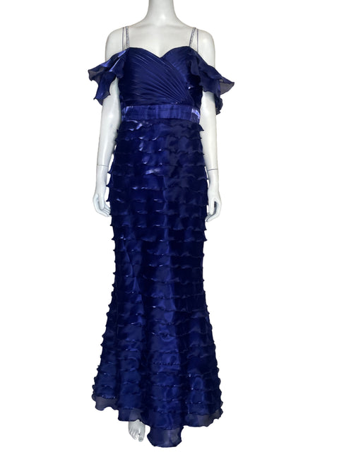 Vestido Mona Rosa Flecos Morado - Talla M