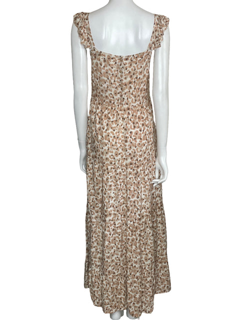 Vestido Naf Naf Maxi Print Beige-Talla XS
