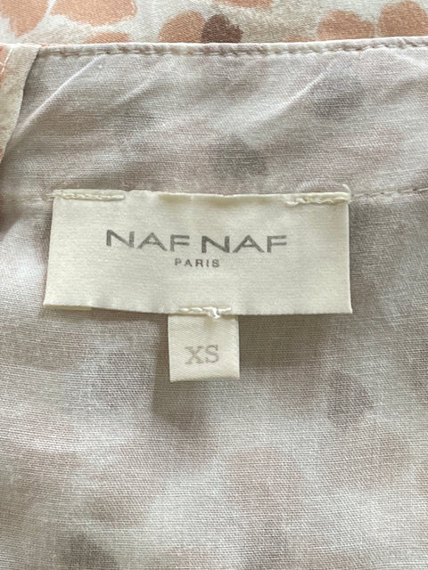 Vestido Naf Naf Maxi Print Beige-Talla XS