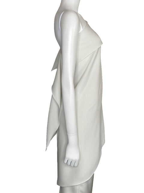 Blusa Carolina Herrera Asimétrica One Shoulder Blanco-Talla XS