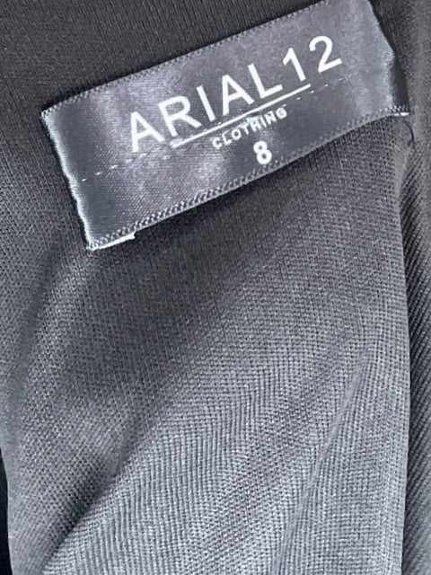 Vestido Arial12 Satinado Negro - Talla 8