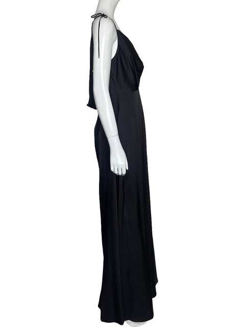 Vestido Arial12 Satinado Negro - Talla 8