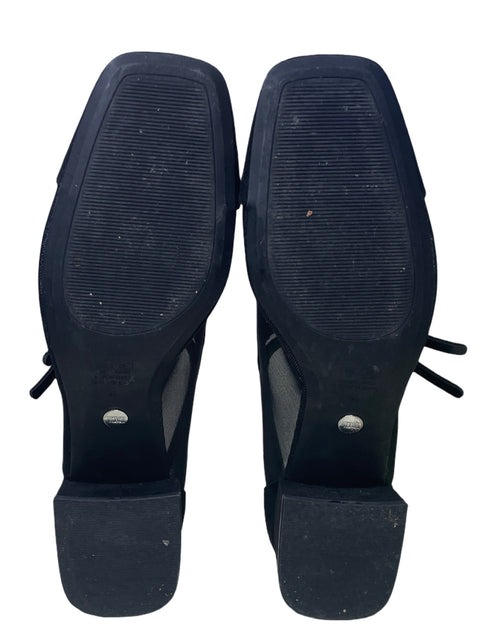 Calzado Zara Mary Jane Tacon Negro-Talla 39