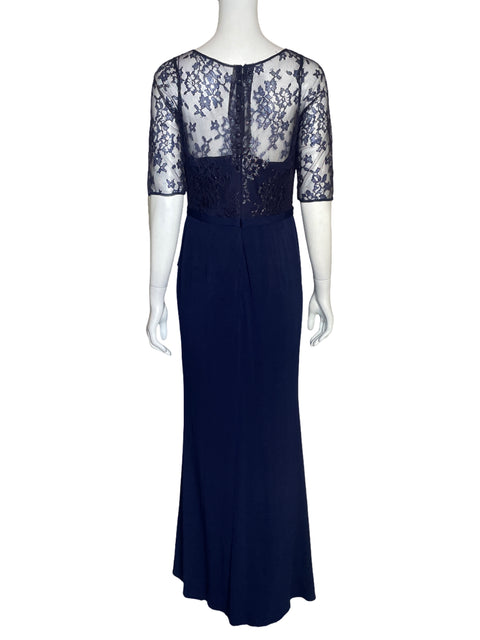 Vestido JS Boutique Encaje Azul - Talla 12