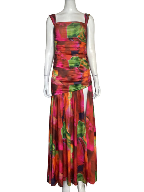 Vestido Luxxel Estampado Naranja - Talla M