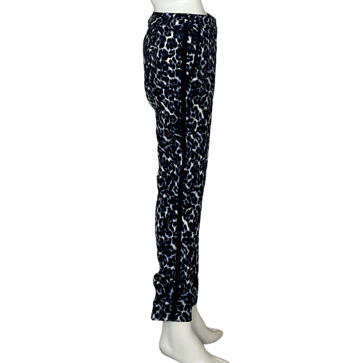 Pantalòn Rebecca Taylor Animal Print Azul-Talla 0