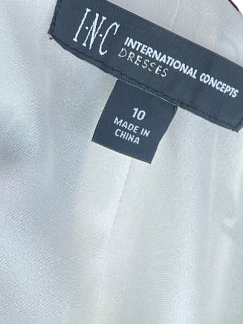 Vestido I.N.C International Concepts Maxi Flores Blanco - Talla 10