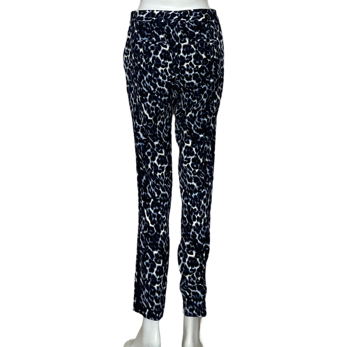 Pantalòn Rebecca Taylor Animal Print Azul-Talla 0