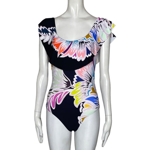 Bikini Trina Turk Vuelos Estampado Negro-Talla 0