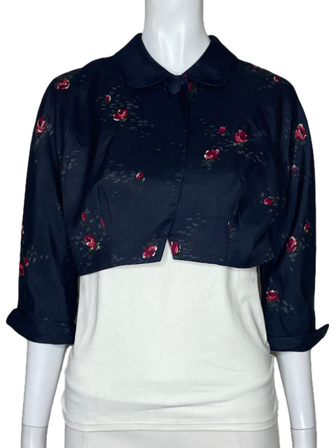 Bolero Kobi Halperin Flores Azul-Talla S
