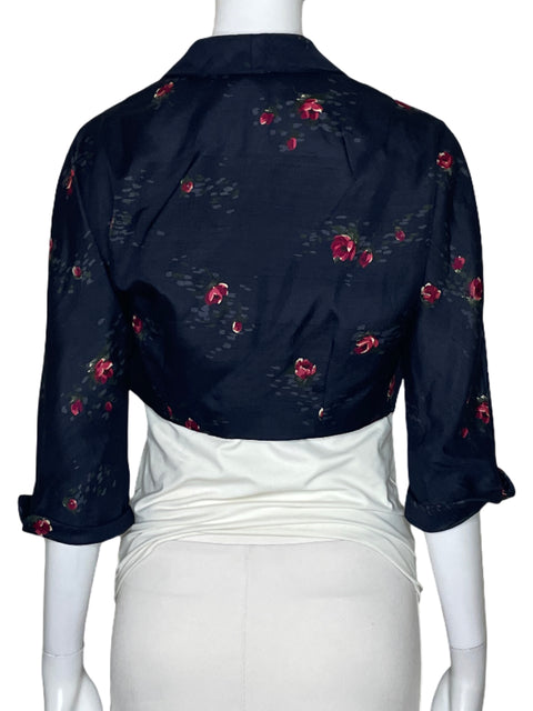 Bolero Kobi Halperin Flores Azul-Talla S