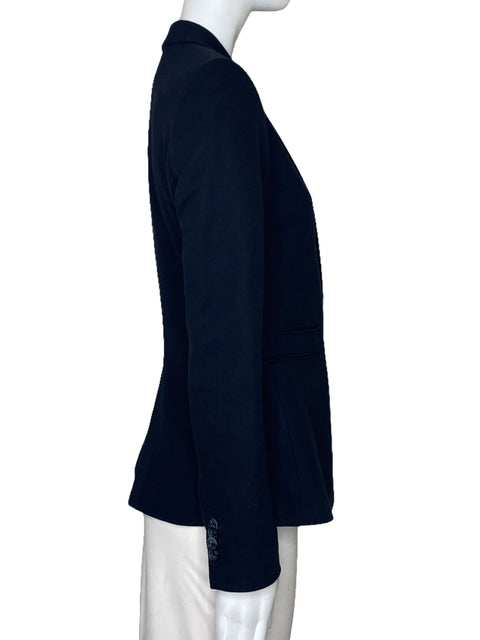 Blazer Massimo Dutti Punto Boton Azul-Talla 8