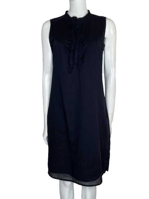 Vestido Land's End Midi Sin mangas Azul-Talla 4