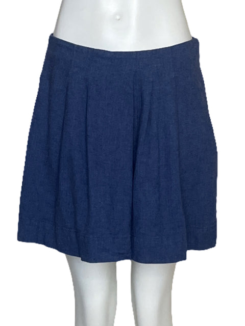Pantalón Short Banana Republic Pliegues Azul - Talla S