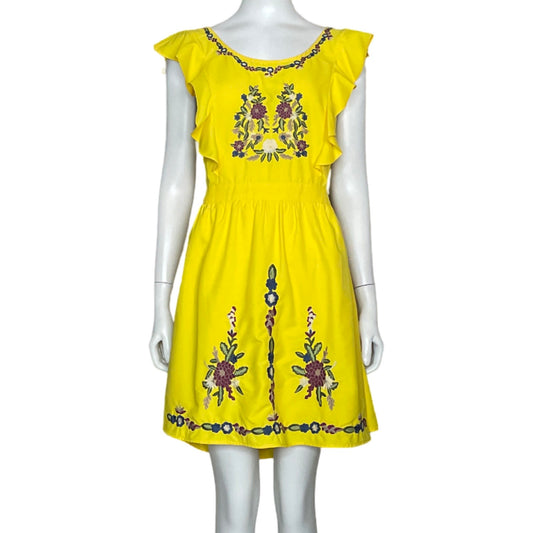 Romper Lulumari Bordado Floral Amarillo-Talla L