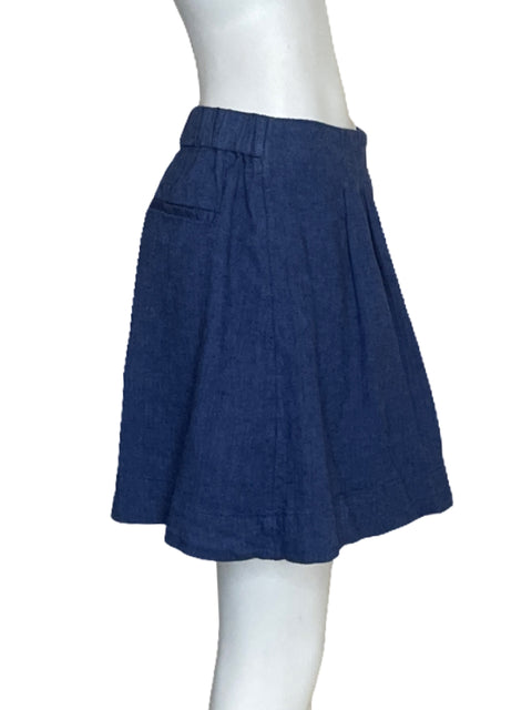 Pantalón Short Banana Republic Pliegues Azul - Talla S