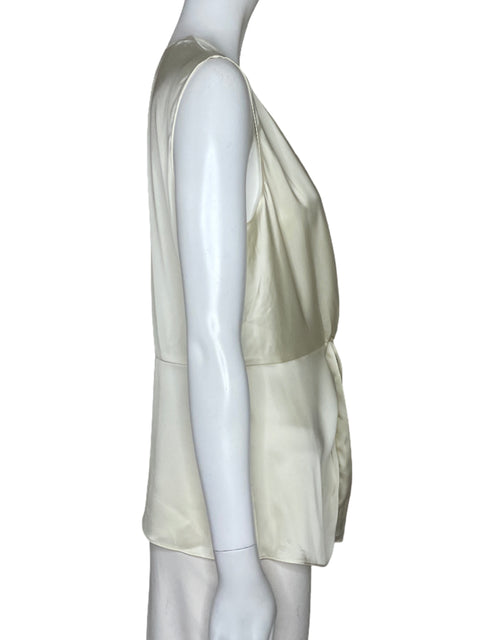 Blusa Theory Nudo Sin Mangas Beige-Talla 8