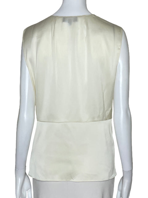 Blusa Theory Nudo Sin Mangas Beige-Talla 8