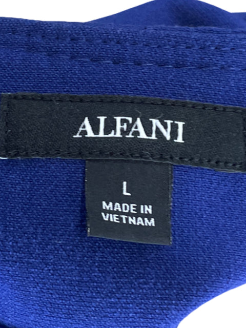 Vestido Alfani Mangas Larga Azul - Talla L