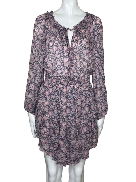 Vestido Love Shack Fancy Vuelo Rosado-Talla S