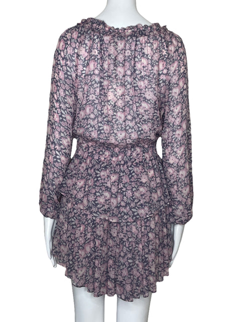 Vestido Love Shack Fancy Vuelo Rosado-Talla S