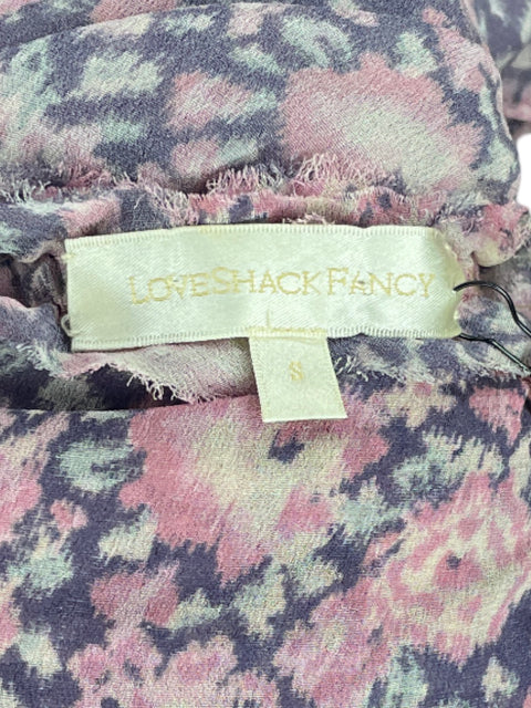 Vestido Love Shack Fancy Vuelo Rosado-Talla S