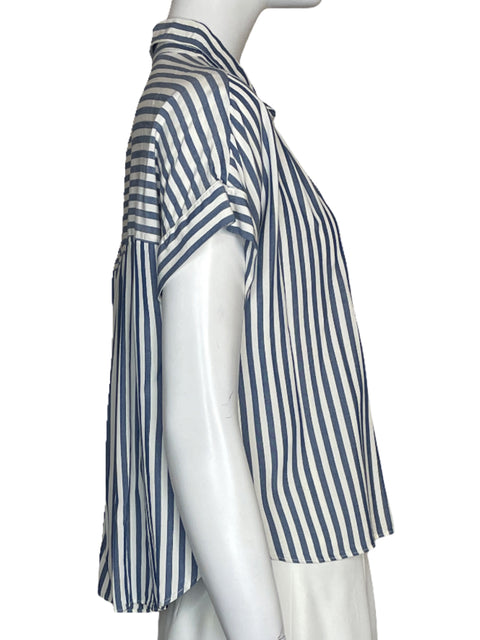 Camisa Madewell Lineas Blanco - Talla S