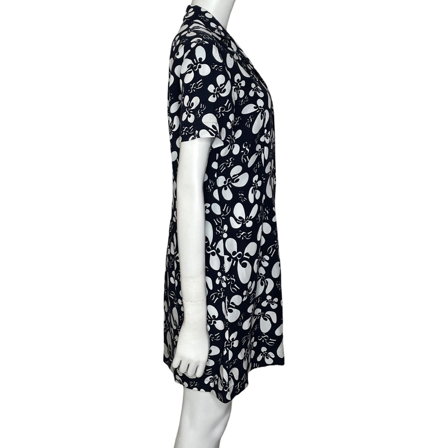 Vestido Tommy Hilfiger Camisero Estampado Azul-
Talla 6
