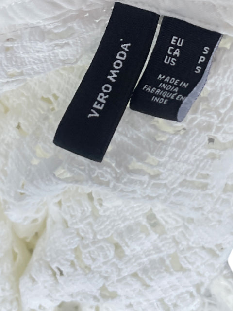 Top Vero Moda Encaje Blanco - Talla S