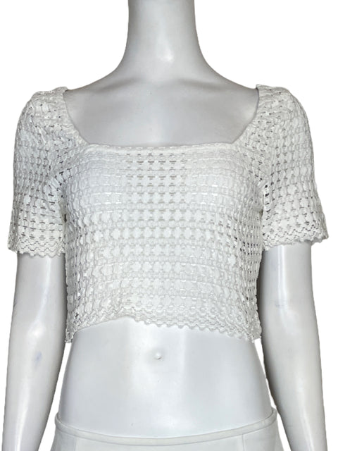 Top Vero Moda Encaje Blanco - Talla S