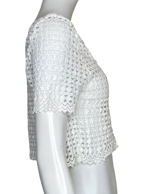 Top Vero Moda Encaje Blanco - Talla S