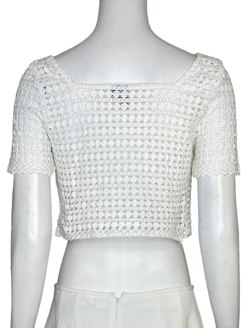 Top Vero Moda Encaje Blanco - Talla S