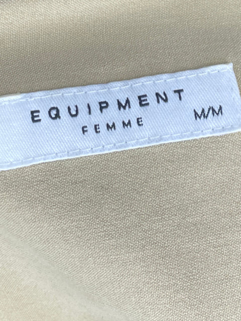 Vestido Equipment Camisero Beige - Talla S