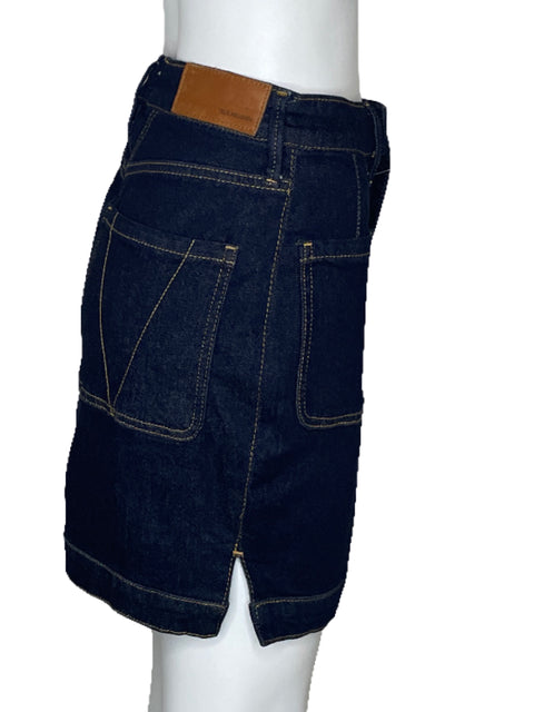 Falda True Religion Bolsillo Cuadrado Azul-Talla 28