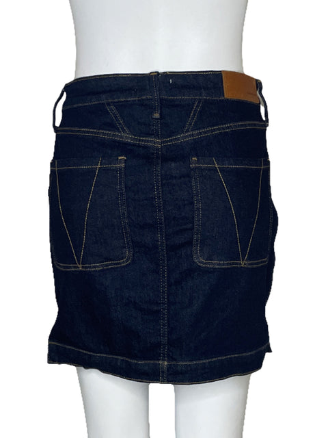 Falda True Religion Bolsillo Cuadrado Azul-Talla 28