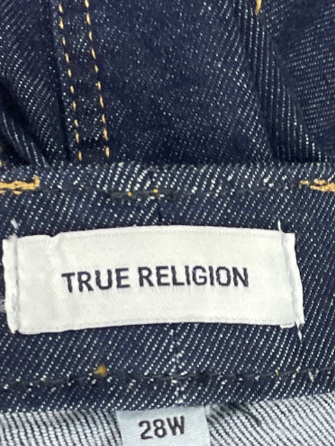 Falda True Religion Bolsillo Cuadrado Azul-Talla 28